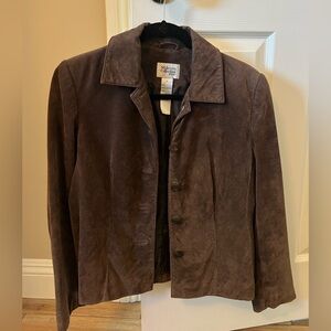Vintage Brown Suede Jacket